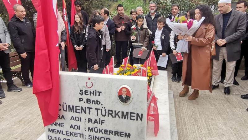 Şepit Binbaşı Ercüment Türkmen  Bursa Mudanya'da dualarla anıldı