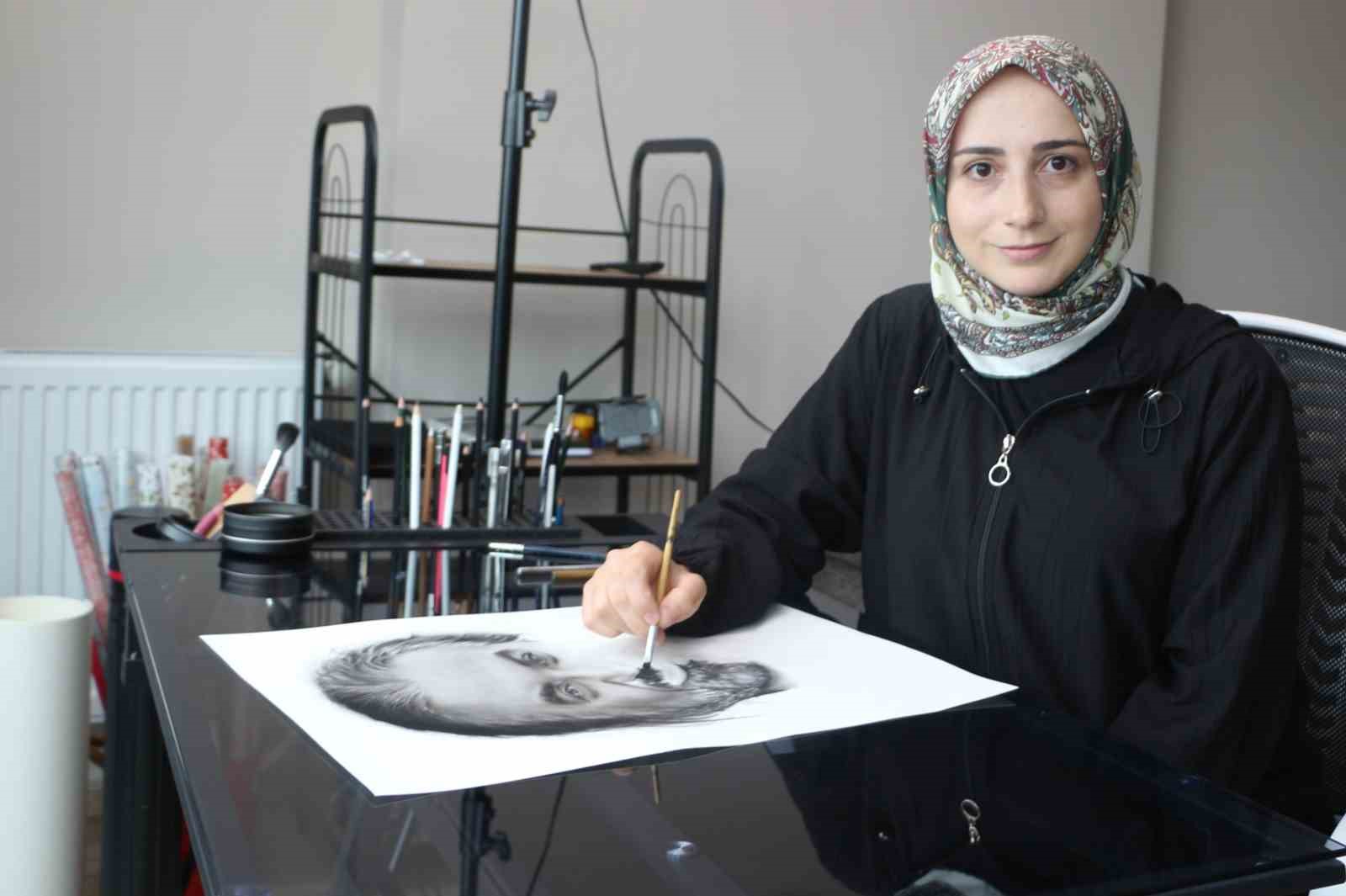 Sosyal medyadan görerek çizdikleri hayran bırakıyor