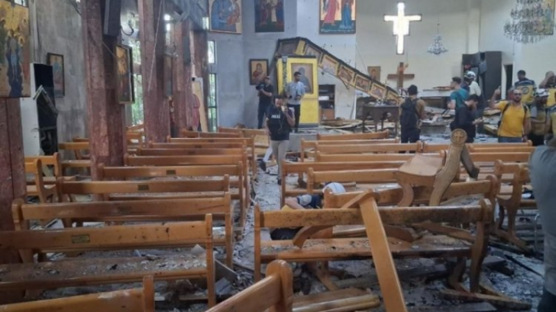 Suriye'de kiliseye saldırı!