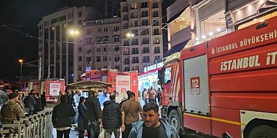 6 katlı binanın çatısında korkutan yangın