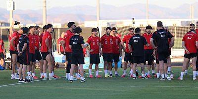 A Milli Futbol Takımı, ABD maçı hazırlıklarına devam etti