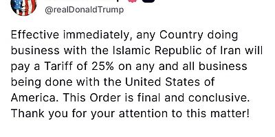 ABD’den İran ile iş yapan ülkelere ek vergi