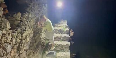Alanya Kalesi’nde mahsur kalan 3 Rus kurtarıldı