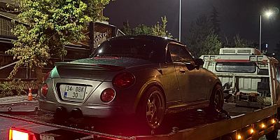Başka araca ait plakayla trafiğe çıkan sürücü gözaltına alındı