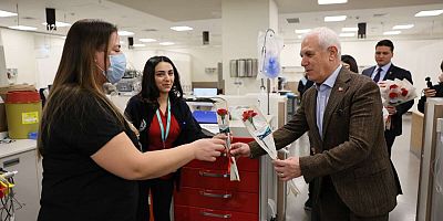 Bozbey özel günde sağlıkçıları yalnız bırakmadı!