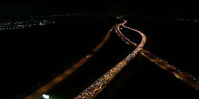 Bayram göçü başladı: Otoyolların kesişim noktasında trafik durdu