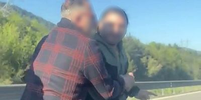 Bayram yolunda maganda dehşeti: Ailenin yolunu kesti