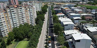 Bursa Büyükşehir Belediyesi, Panayır’da da yolları güzelleştiriyor