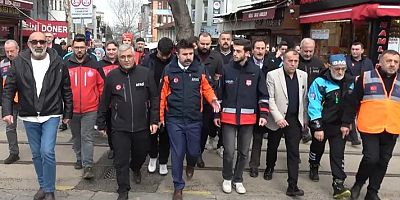 Bursa’da 6 Şubat şehitleri için sessiz yürüyüş