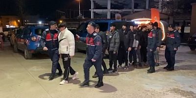 Bursa'da  9 kaçak göçmen yakalandı