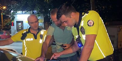 Bursa'da alkollü sürücünün komik halleri!