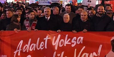 Bursa’da Başkan Bozbey’den İmamoğlu’na özgürlük ve adalet çağrısı