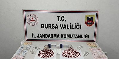 Bursa’da bin 39 adet sentetik hap ele geçirildi