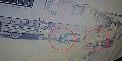 Bursa’da bisikletli çocuklar böyle kaza yaptı