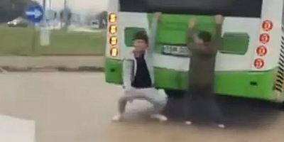 Bursa'da bu çocuklar ne yapıyor? Gören şaştı kaldı...