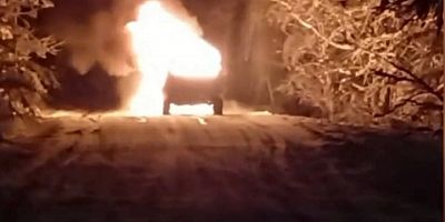 Bursa’da cip seyir halindeyken alev aldı, sürücü canını son anda kurtardı