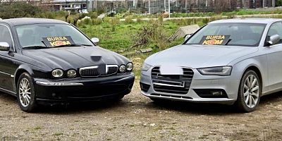 Bursa'da değeri 3,5 milyon TL olan 2 adet kaçak otomobil ele geçirildi