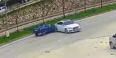 Bursa’da el freni çekilmeyen araç ortalığı karıştırdı!