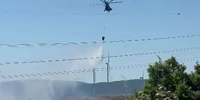 Bursa’da engebeli arazide çıkan yangın söndürüldü