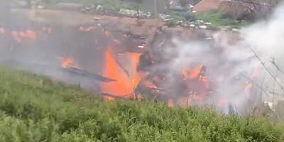 Bursa'da ev alev alev yandı!