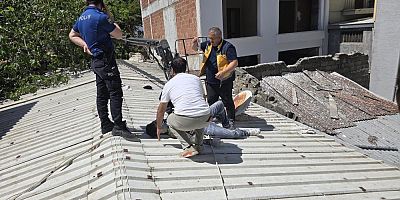 Bursa’da faciadan dönüldü; Vinç devrildi, 2 işçi yaralandı…