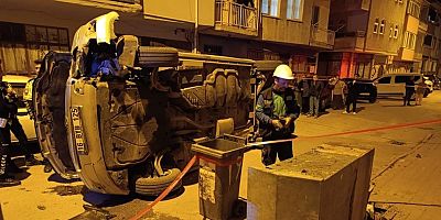 Bursa'da feci kaza; Sürücü olay yerinden kaçtı...