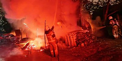 Bursa'da gece yarısı korkutan yangın!