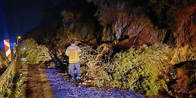 Bursa'da heyelan şoku! Yol ulaşıma kapandı