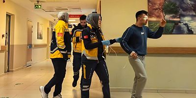 Bursa'da işçi gözünden yaralandı