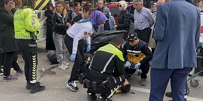 Bursa’da işçi servisine motosiklet çarptı