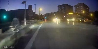 Bursa’da ışık ihlali yapan otobüs şoförünün pişkinliğine bakın!