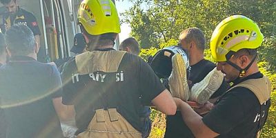 Bursa’da kadın motosikletçinin zor anları