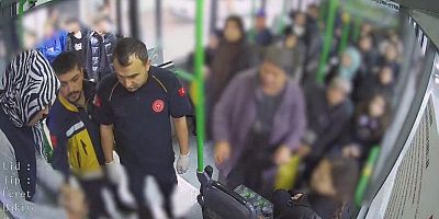Bursa'da kadın otobüs şoförü bir kez daha alkışı hak etti!
