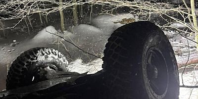 Bursa'da kar yağdı, cip uçuruma yuvarlandı: 5 yaralı