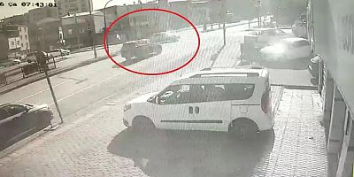 Bursa'da kırmızı ışıkta geçti, olanlar oldu!
