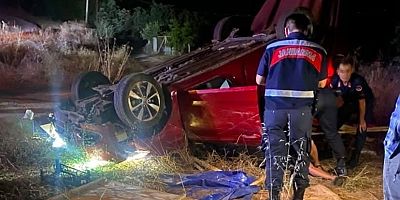 Bursa’da kontrolden çıkan araç bu hale geldi