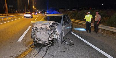 Bursa’da kontrolden çıkan otomobil bu hale geldi!
