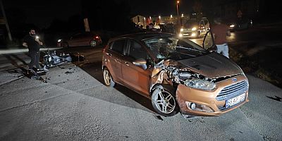 Bursa’da korkutan kaza; Motosiklet sürücüsü ağır yaralandı