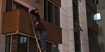 Bursa'da kurtarılmayı camda beklediler!