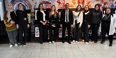 Bursa'da lise öğrencilerden 8 Mart'a anlamlı sergi