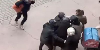  Bursa'da lodosa yakalanan yaşlı kadını böyle kurtardılar