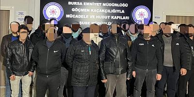 Bursa'da o iş yerine operasyon; 46 göçmen yakalandı