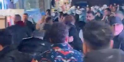 Bursa'da onlarca kişi birbirine girdi