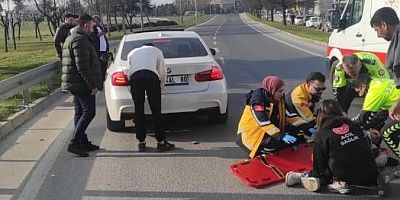 Bursa'da otomobilin çarptığı yaya ağır yaralandı