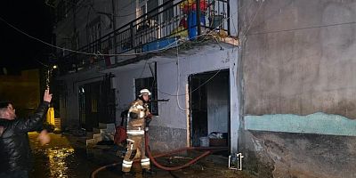 Bursa'da panik anları; Alev alev yandı...