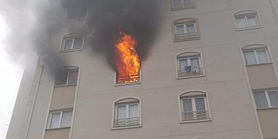 Bursa'da panik anları; Alev alev yandı...