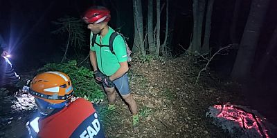 Bursa'da panik anları; Bisikletiyle çıktığı vadide mahsur kaldı