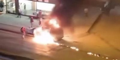 Bursa'da panik anları; Esnaf yardıma koştu