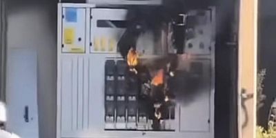 Bursa'da panik anları; İtfaiye söndürdü, UEDAŞ onardı...
