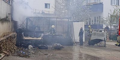 Bursa'da panik anları; Tüp bomba gibi patladı